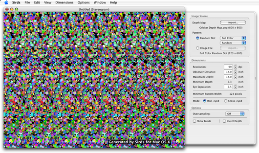 Sirds For Macos ランダム ドット ステレオグラム作成ツール
